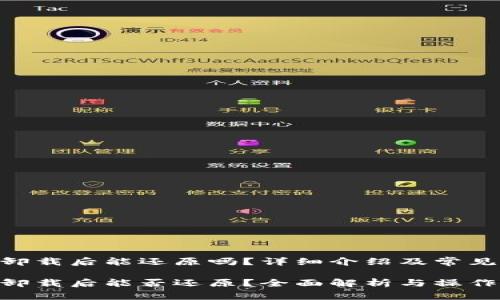 Tokenim卸载后能还原吗？详细介绍及常见问题解答

Tokenim卸载后能否还原？全面解析与操作指南